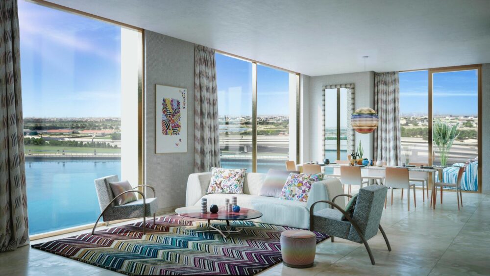 Modern penthouse with panoramic city views