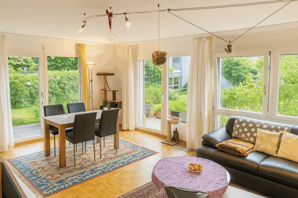 Morgen- und Abendsonne